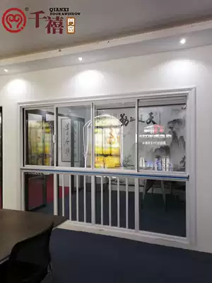 Millennium doors and windows Italian very narrow frame sliding window seal Balcony sliding window Hollow tempered glass window Floor-to-ceiling window