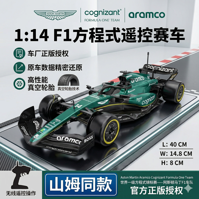 Sam's Same Model Aston Martin Mclaren F1 Remote Control Car, Rechargeable Racing Car, Driftable Car, Boy's Toy