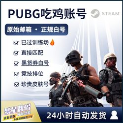 Steam PlayerUnknown's Battlegrounds account has passed AI trumpet PUBG G-COIN G coin competitive skin ranking account chicken number deluxe version account black coupon clown male and female green head and double pony tail