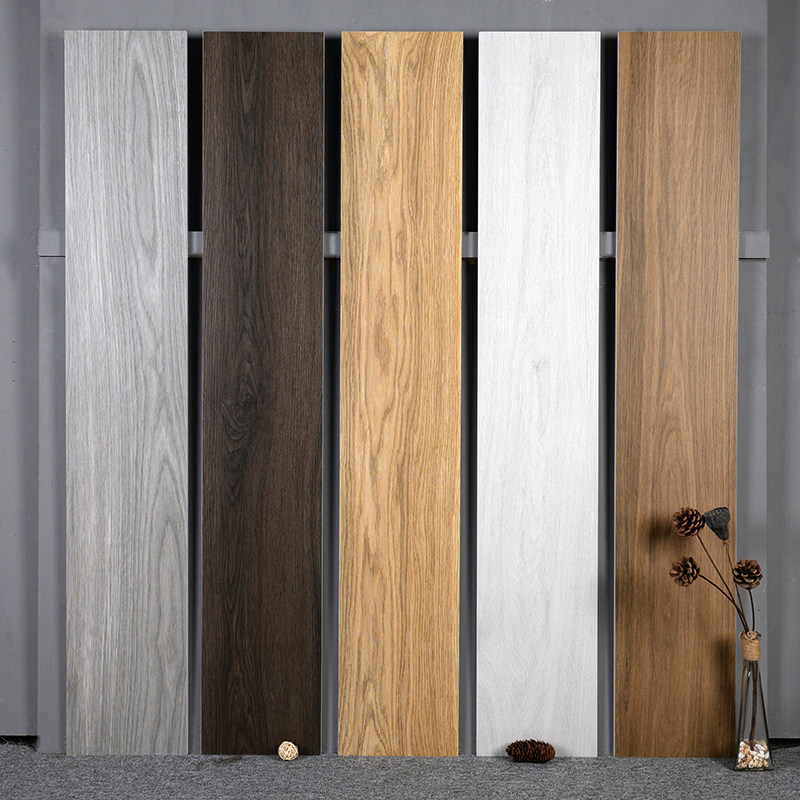 200X1200 all-ceramic straight edge wood grain floor tiles simple modern living room dining room bedroom imitation solid wood non-slip floor tiles