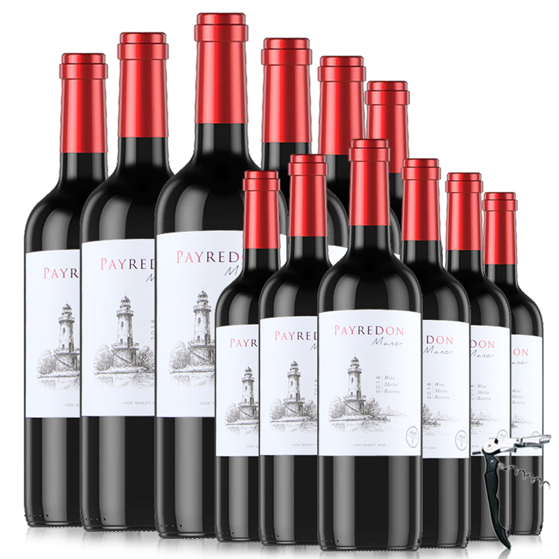 【佩顿庄园】 海之光干红葡萄酒 红酒双支装礼盒装整箱