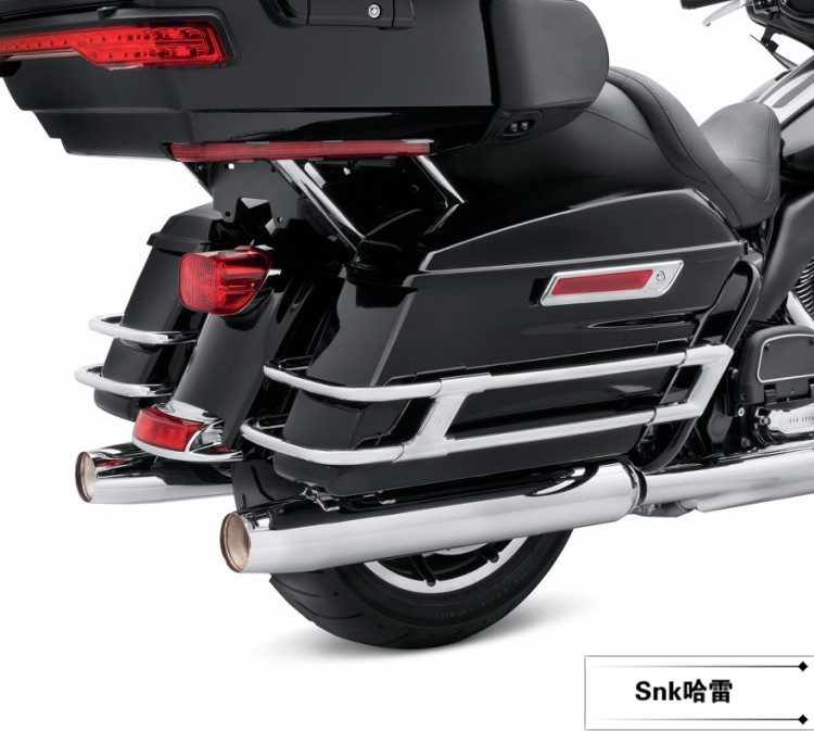 Harley original 14 back road king plus side box bumper road gliding flagship gliding plus luggage bar