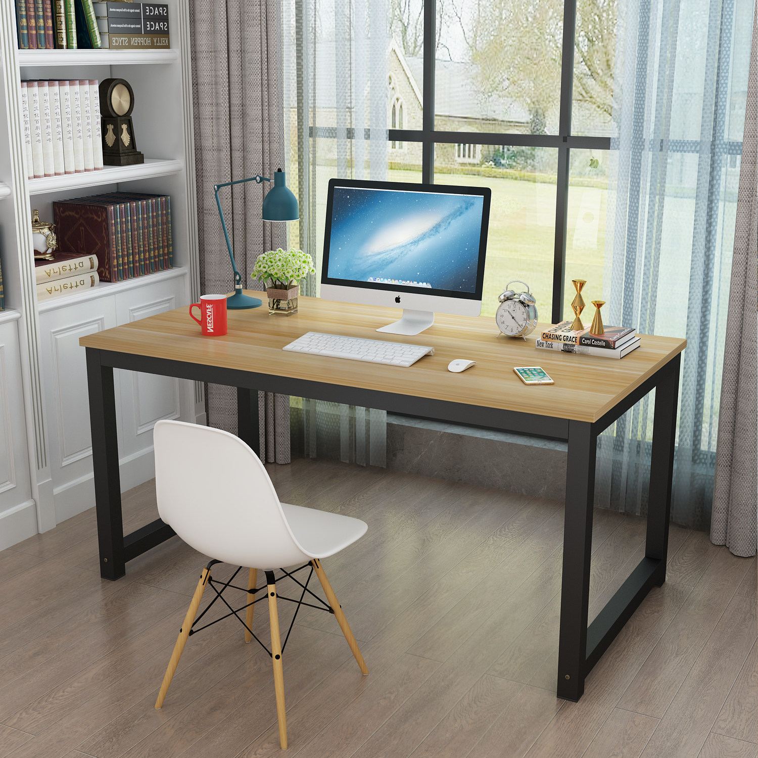 Brief Bedroom Desktop Computer Desk Home Desk Economy Type Desk Simple Study Desk Double Table Customizable