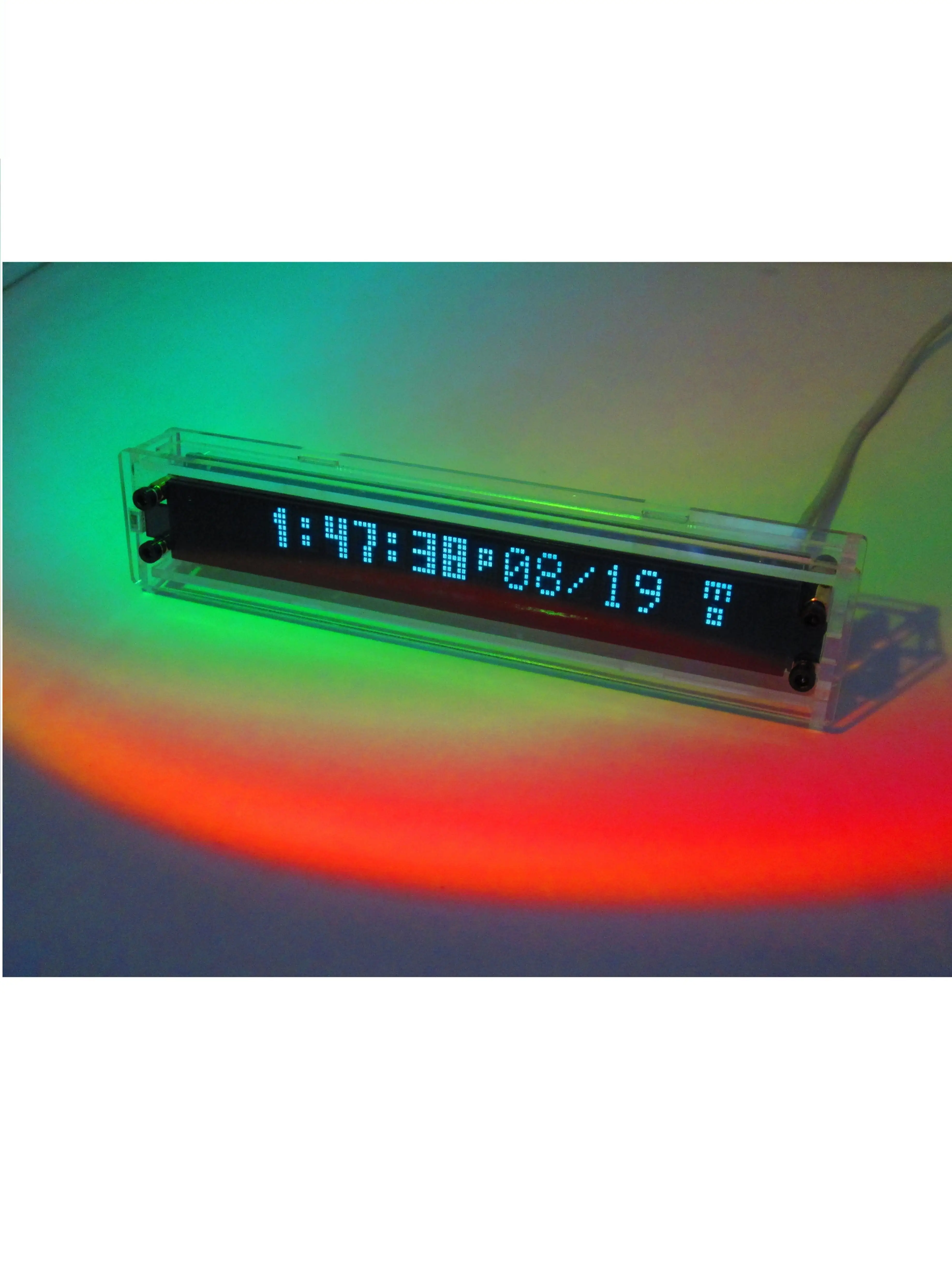 VFD clock flip clock supports daylight saving time vacuum fluorescent display WIFI clock GPS satellite timing