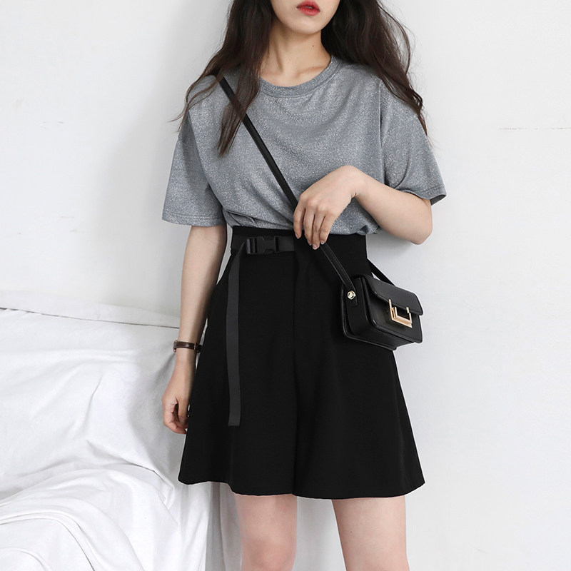 2023 New summer thin high waist and thin design A - pants skirt lax shorts loose and pants