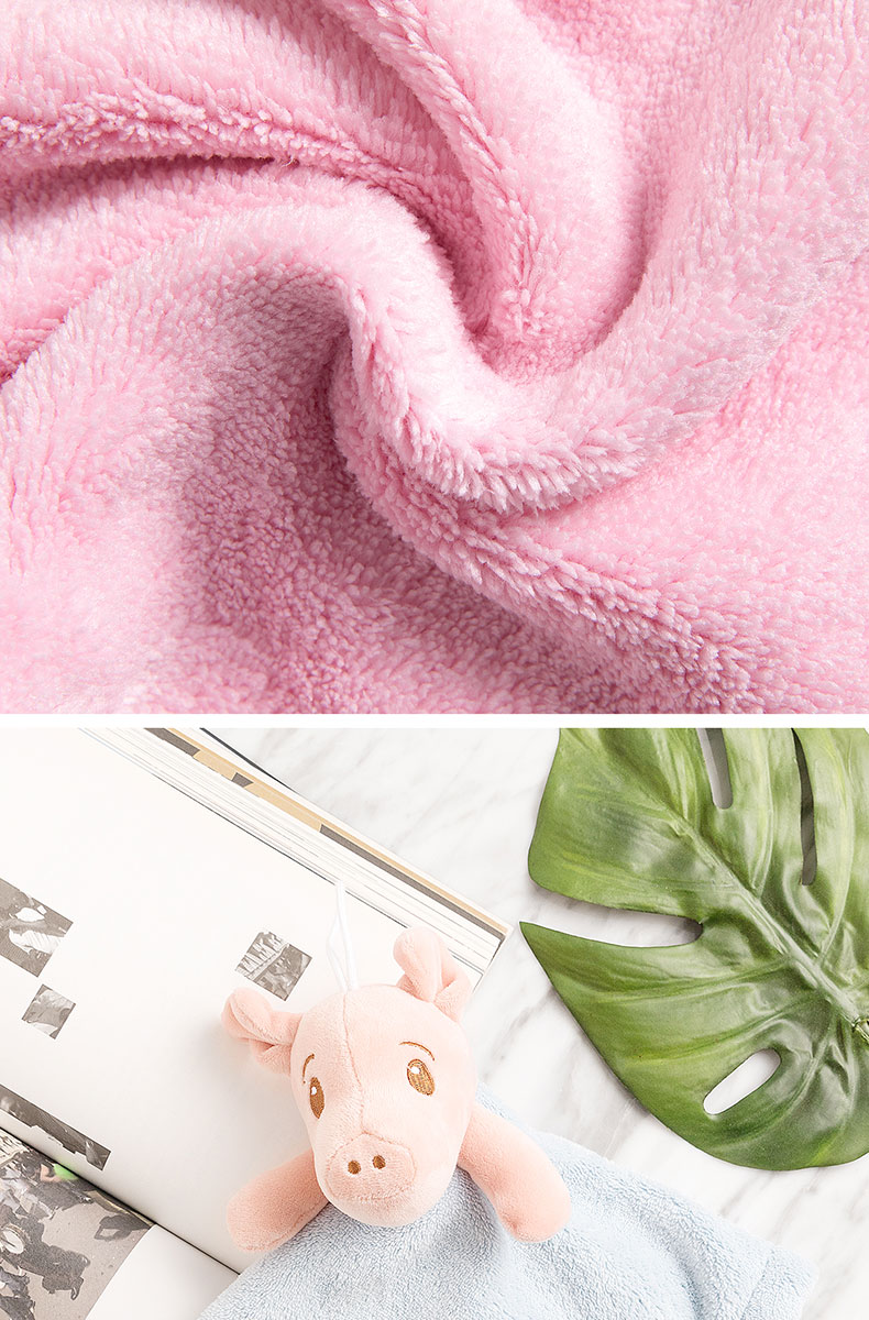 MINISO tên sản phẩm xuất sắc dễ thương lợn khăn khăn bếp treo khăn - Khăn tắm / áo choàng tắm khăn lau mặt spa
