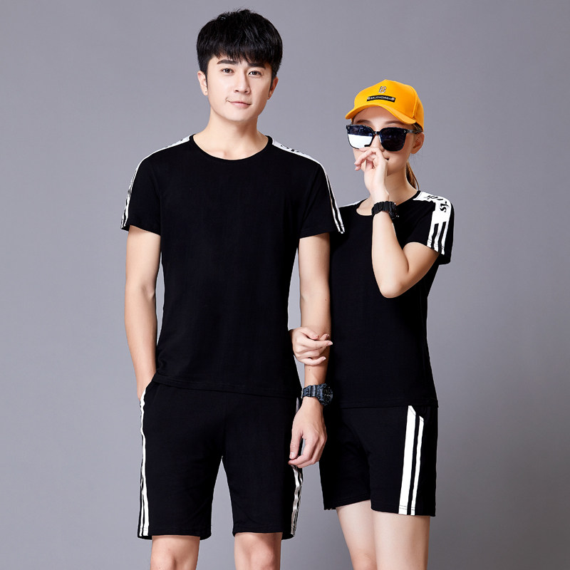 Pure cotton badminton clothing men's and women's sports suits table tennis shirts shorts shuttlecock tug-of-war training clothing customization