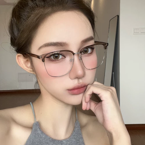 Холодный чай половина бокалов миопия женская сеть может быть использована для цифровой линзы простой артефакт большой каркас глаза плоские световые стойки мужчины