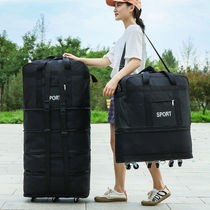 Oxford cloth luggage mens large capacity oversized 60 inch 100 folding canvas business business Universal Light travel luggage