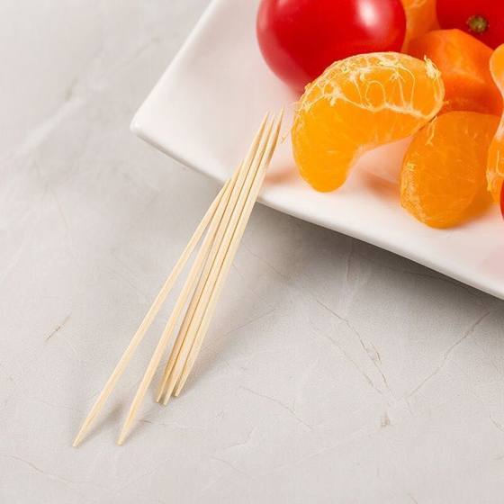 Disposable double-headed bamboo thin toothpicks, portable household independently packaged household daily necessities, toothpicking tool
