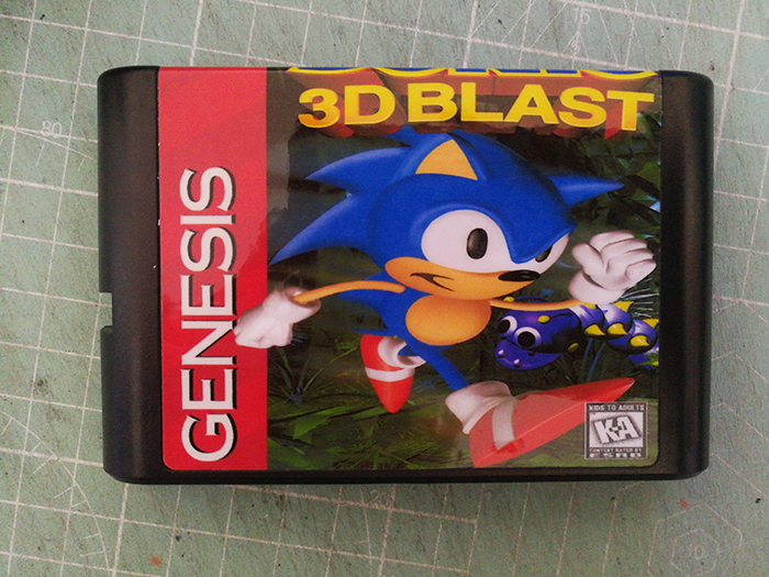 Action Adventure] New Sega SegaMD 16-bit game black card hedgehog 3d blast no save version