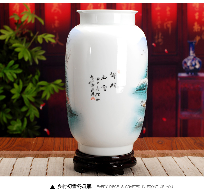 Large collection of famous jingdezhen ceramic vase 397 hand - made powder enamel vase home furnishing articles