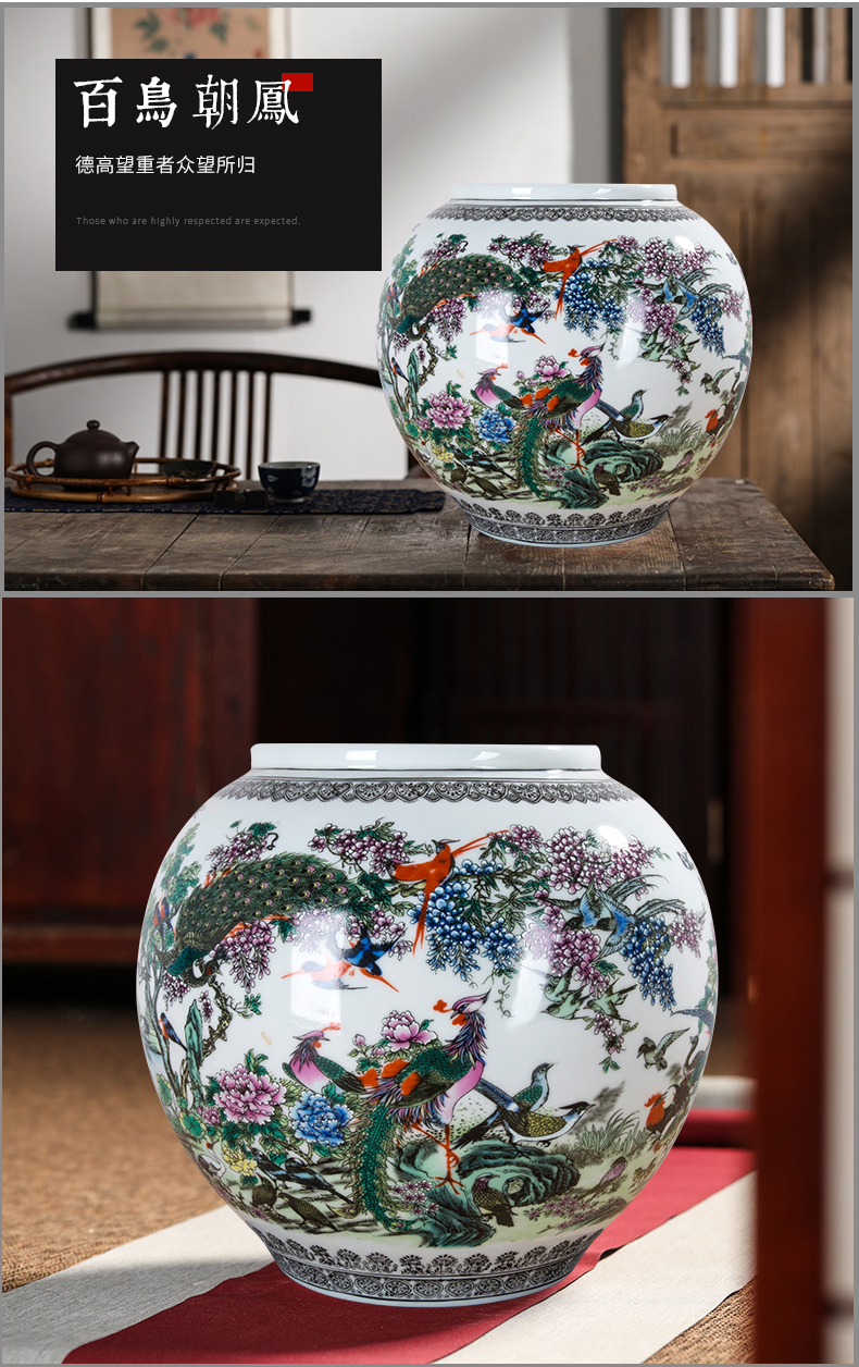 Jingdezhen ceramics archaize the ancient philosophers figure vase large flower arranging Chinese style household adornment handicraft furnishing articles sitting room