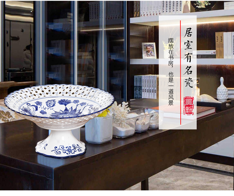 Jingdezhen ceramic tea tray dried fruit best high inventory, the heart of Japanese fruit compote dish tray for Chinese Buddha