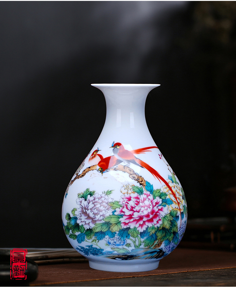 Jingdezhen porcelain ceramic vase sitting room 085 modern fashion white furnishing articles or household decoration decoration