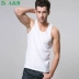 [2 miếng] ab nam vest cotton thể thao không tay áo vest có gân áo hoang dã 6041 áo lót nam siêu rẻ Áo vest