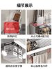Kitchen Storage Rack 304 Stainless Steel Wall-Mounted Spice and Knife Multifunctional Hanging Rack Shelf Knife Holder Storage No Drilling Required