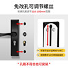 Door Lock for Bedroom Door, Universal Black Household Integrated Door Handle for Room, Bedroom, Wooden Door