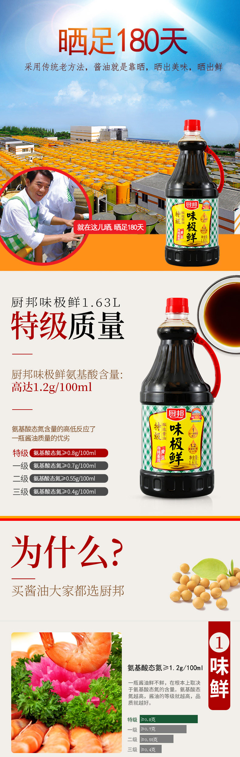 厨邦酱油味极鲜1.63L*2+510g蚝油