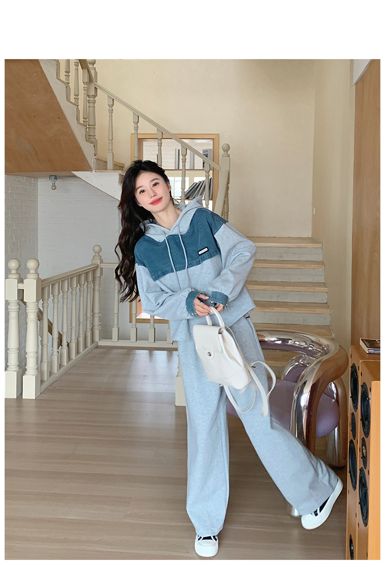 Set di felpe con cappuccio da cowboy con cuciture 157 (in precedenza 165A) -8618-P155-K218_voghion.com