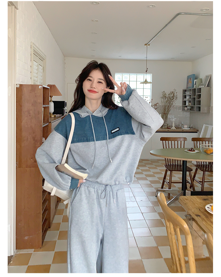 Set di felpe con cappuccio da cowboy con cuciture 157 (in precedenza 165A) -8618-P155-K218_voghion.com