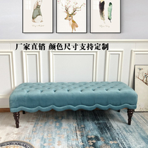 Nordic bedroom bed end stool clothing store cloakroom shoe changing stool designer light luxury home living room sofa bench