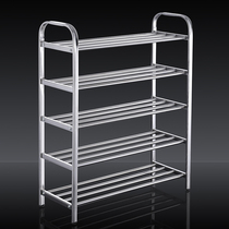 Stainless steel shoe rack against the wall shoe rack shoe cabinet small apartment small size not swaying and sturdy storage rack for shoe rack disassembly