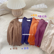 Sticky Rice Moms Clothing Hair Thread Needle Loom Korean Version Sashimi Body Single Row Buttoned Long Sleeve Cardiovert 2021 New 100 Hitch Spring Autumn Jacket