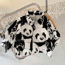 Children Shirts Casual Cartoon 100 Hitch Blouse 2021 Spring Autumn New Men And Women Baby Brief Korean version Long sleeves shirt