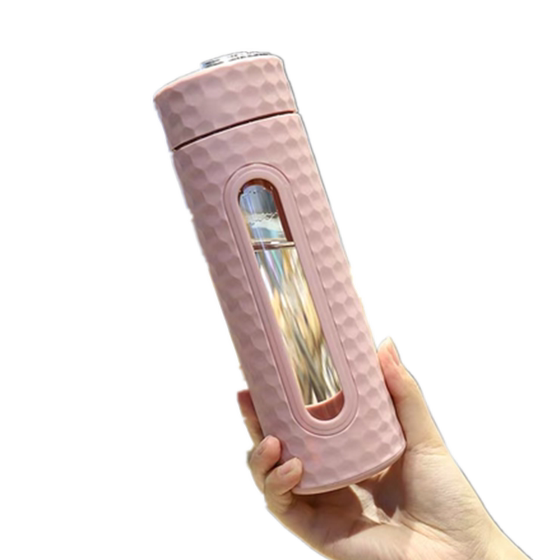 Water cup for boys and girls portable glass simple forest style