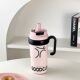 Big Mac thermos cup 2024 new style female tall and beautiful ton cup straw water cup large capacity ice cup