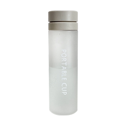 Summer Korean-Style Frosted Large-Capacity Plastic Cup with Tea Strainer, Portable Water Cup for Male and Female Students and Couples with Scale Markings