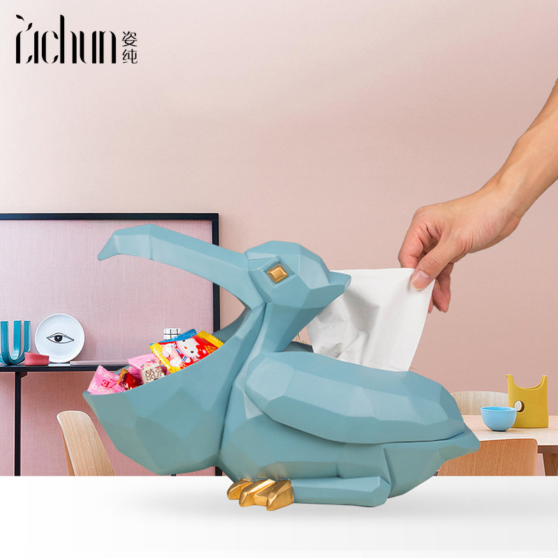 Multifunction paper towels Creative Big Mouth Birds Nordic ins Desktop Key accommodating Toilet Paper Box Home Living Room