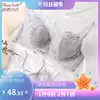 Run micro underwear women breathable thin section gathered adjustment type closed pair of milk Sexy embroidery large size underwear panty set