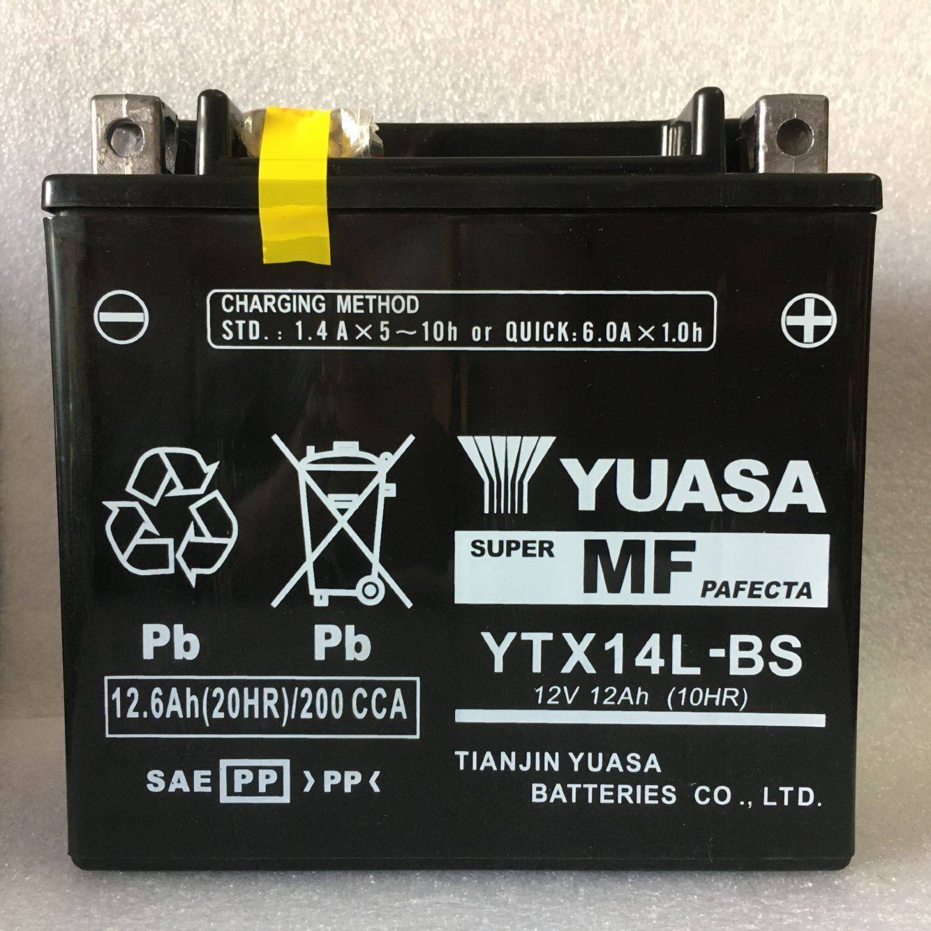 Tang shallow locomotive battery YTX14L-BS Harley XL883 XLH1200N X48 tough guy 120 V72