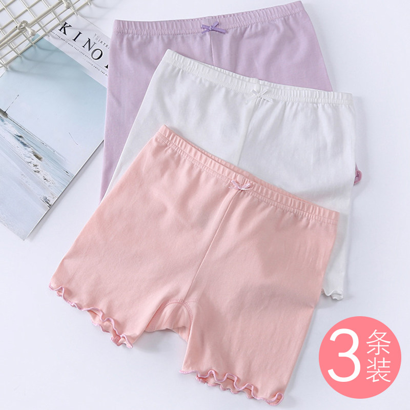 Safety pants girl junior high school students pure cotton anti-walking without rolling pants and girl girl three-pants anti-wolf shorts