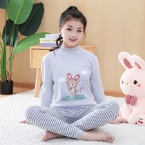 Childrens autumn clothes autumn pants suit pure cotton schoolgirls CUHK children full cotton sweatshirt less girl warm lingerie girl