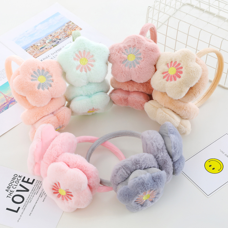 Children's earplugs keep warm winter girls cute princess ears cover girls ear warm girls cold and frostproof elementary school students