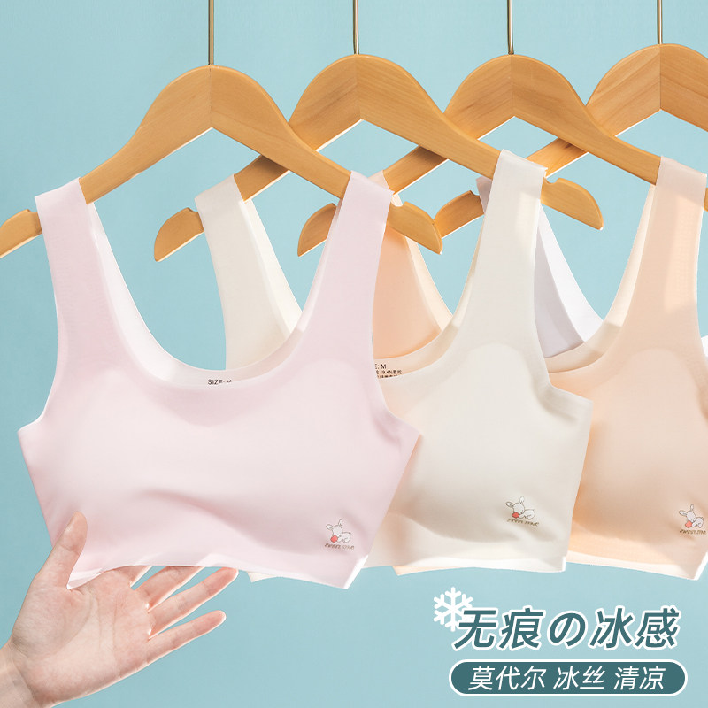 Girls' lingerie hair birth primary school pupils 11-12-13-year-old junior high school girl bra puberty vest