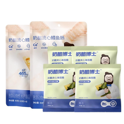 奶酪博士鳕鱼肠夹心海苔脆零食组合