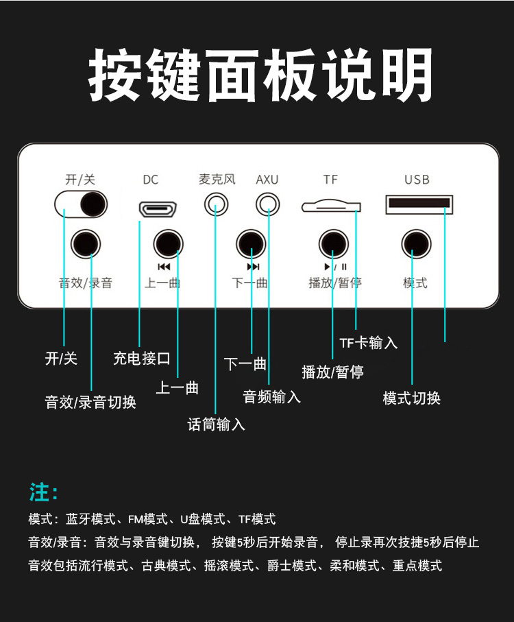 máy chiếu 4k Newman ngoài trời không dây Loa Bluetooth âm lượng lớn máy nghe nhạc siêu trầm thừa nhảy vuông di động nhà nhỏ âm thanh công suất cao U đĩa thẻ di động cầm tay ảnh hưởng đài phát thanh - Trình phát TV thông minh cục phát wifi 5g