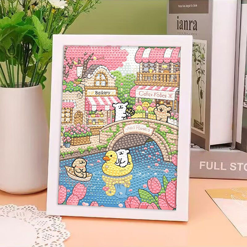 Line Art Puppy DIY Diamond Painting Handmade Paste Cartoon Boys and Girls Children's Toys Birthday Gift Display Stand Line Art Puppy DIY Diamond Painting Handmade Paste Cartoon Boys and Girls Children's Toys Birthday Gift Display Stand