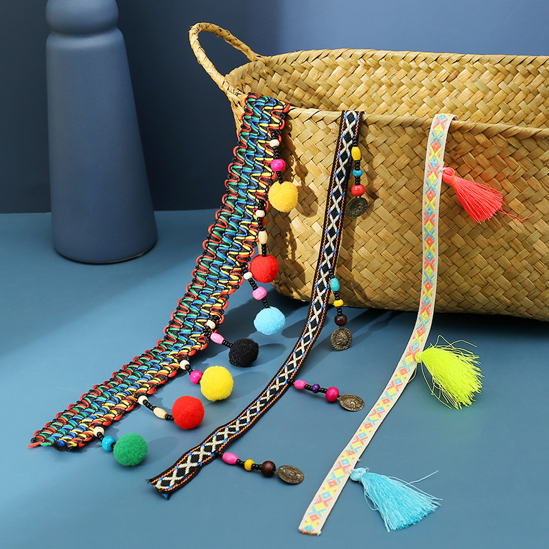 Gross Ball Flow Su National Floral Side Handmade Diy Material Hat Cloth Art Decoration Accessories Curtain Ball Lace Lace Lace Flowers Edge