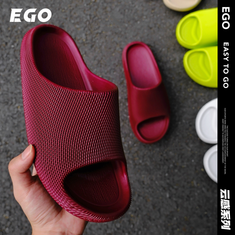 Ego/Yitu【Cloud Sensation Series】3D Texture Slippers, Comfortable and Soft, New Summer Model with a Stepping-On-Clouds Feel and Arch Support