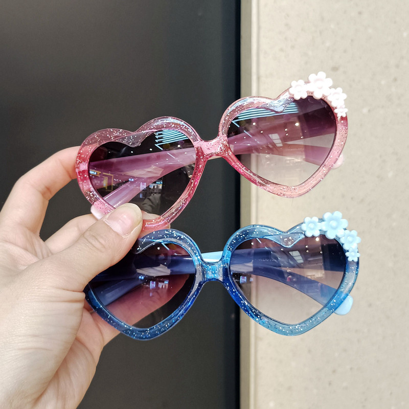 Children Sunglasses Girl Cute Cartoon Baby Loving Ink Mirror Ocean Girl Butterfly Knot Glasses Photo Cute-Taobao