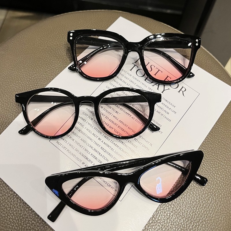 Children's Sunglasses Ins Nets Red New Pint Girl Blush Glasses Vegan decorated recessed styled girl's baby sunglasses-Taobao