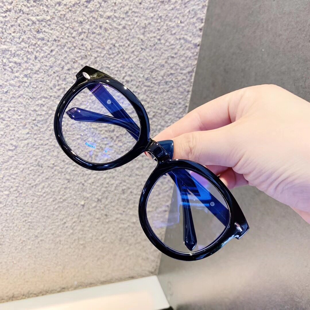 Children's Glasses Flat Mirror Black Box Tide South Korea Fashion Girl Spectacle Frame Male Baby Kid Radiation Protection Glasses
