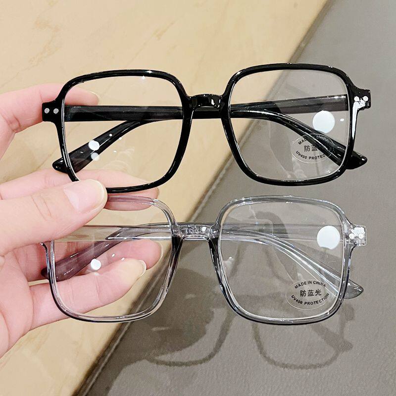 Children Fashion Spectacle Tide Girl Art Brief Box Transparent Flat Mirror Boy Girl Anti Blue Goggles-Taobao