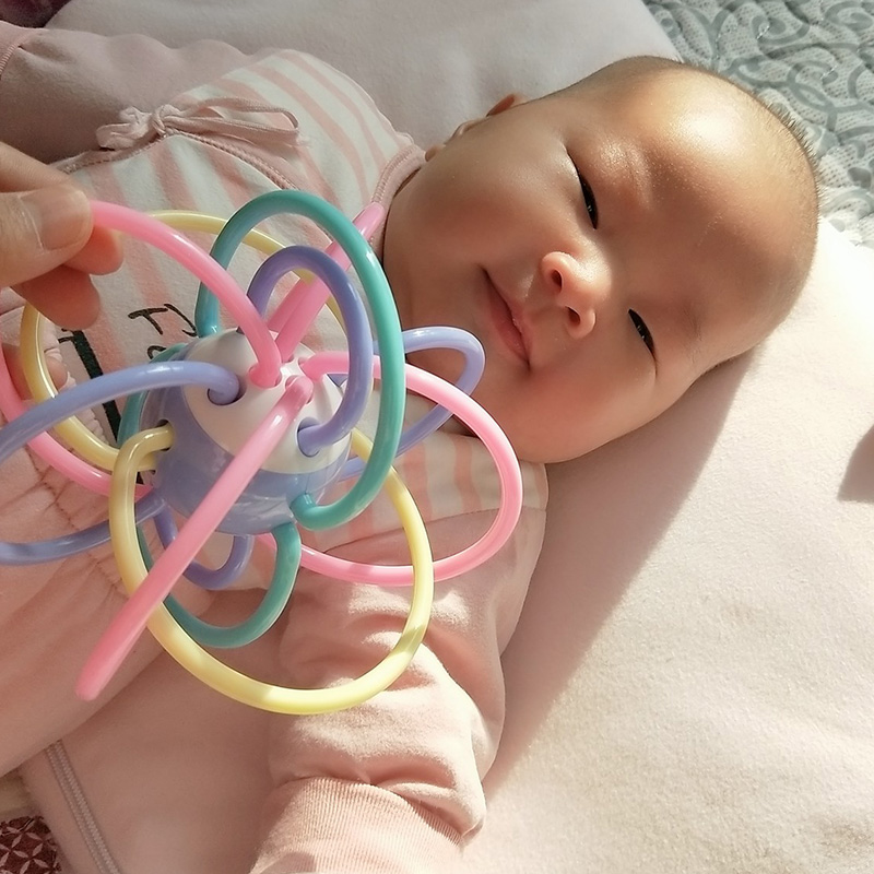 Baby Toys Manhattan Handgrip Ball gripping training Puzzle Early to teach 0-6-month-old baby 348 3-6 8