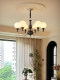 Second-Hand Light Luxury Magic Bean Chandelier Living Room Lamp American Retro Dining Room Lamp French High-End Walnut Color Hall Lighting Fixtures